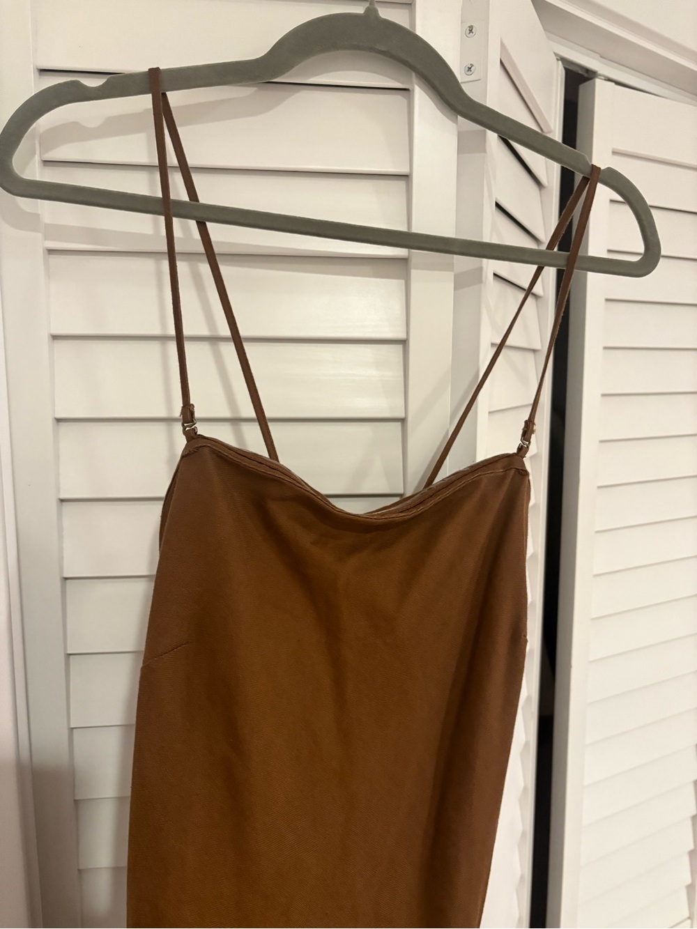 Anthropologie Brown Slip Dress (Size Medium) - Picture 2 of 7